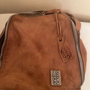 A.S.98 Howe Backpack Tan/Camel color EUC